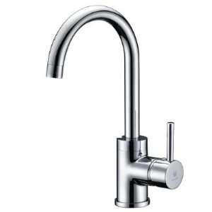   High Spout Kitchen Sink Solid Brass Faucet, Chrome