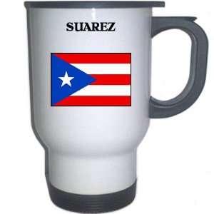  Puerto Rico   SUAREZ White Stainless Steel Mug 