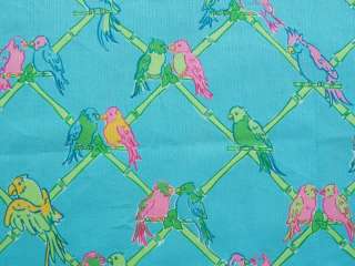 BABY BURP CLOTH LILLY PULITZER FABRIC BIRDS IN PARADISE  