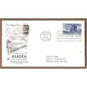    Postage US FDC1959 Comm Alaska Sta Juneau Ala 