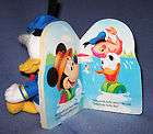 Walt Disney Donald Duck Book Figurine Plush Doll Toy Bi