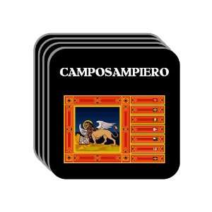 Italy Region, Veneto   CAMPOSAMPIERO Set of 4 Mini Mousepad Coasters