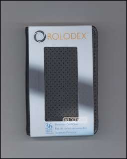 ROLODEX~BLACK PERSONAL BUSINESS CARD/ID Holder Wallet  