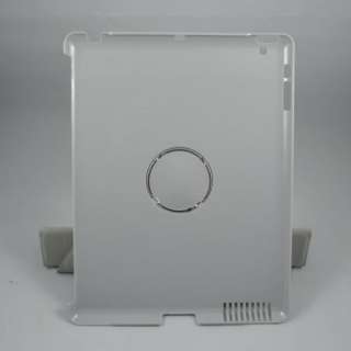 New Magnetic Smart Cover 360° Rotating Stand Case For iPad 2 Gray 