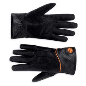 Womens Harley Davidson Full Finger Leather Gloves  
