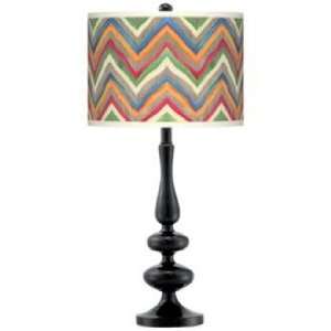  Canyon Waves Giclee Paley Black Table Lamp