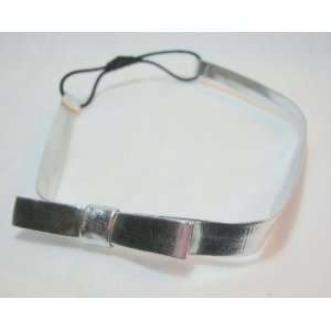  NEW Small Silver Bow Elastic Headband, Limited. Beauty