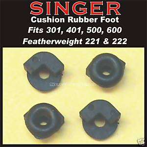 SINGER Foot Control Rubber Feet Fits Featherweight 221  