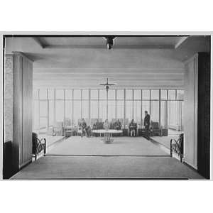 Photo Bell Telephone Laboratory, Murray Hill, New Jersey. Lounge, axis 