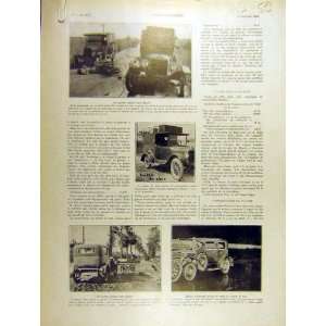   1930 Automobile Motor Car Cycle Accidents French Print