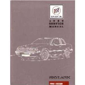  1989 BUICK SKYLARK Service Shop Repair Manual Book 
