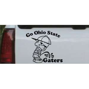 Black 22in X 24.9in    Go Ohio Pee On Gaters Car Window Wall Laptop 