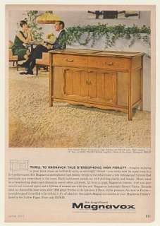 1961 Magnavox Concert Master Stereophonic High Fidelity Console Print 