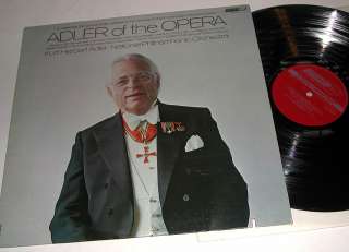 ADLER OF THE OPERA Stereo LONDON FFRR LP CS 7133 NM  