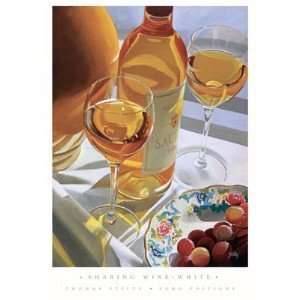 Sharing Wine   White   Thomas Stiltz 19.69x27.56 