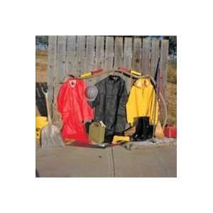   Yellow Hooded Classic Rain Jacket Size Medium