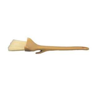  White Handle Pastry Brush With Curved Boar Bristles   3 