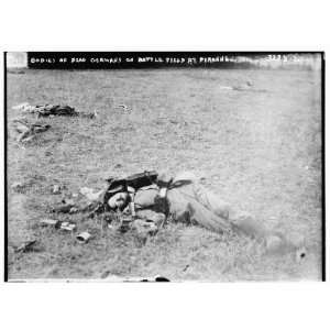  Photo (M) Bodies of dead Germans on battle field at 