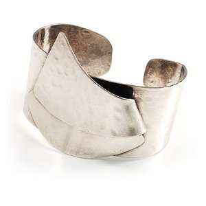  Hammered Stainless Steel Tribal Sail Cuff Bangle Jewelry