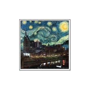  Starry, Starry Nashville Cool Large Poster by  