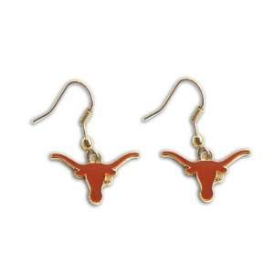  Texas Longhorns Dangle Logo Earring Set Ncaa Charm Sports 