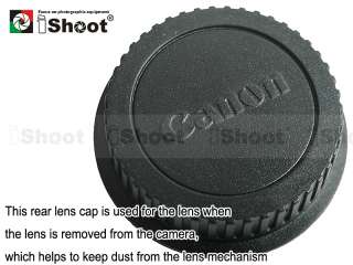   lens cover ✚ camera body cap for Canon EOS 7D 400D 350D 300D 40D 20D