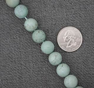 Turquoise 12mm 16 Round Loose Beads Strands Stabilized  