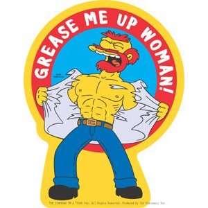    Simpsons Willie Grease Me Up Sticker S SIM 0103 Toys & Games