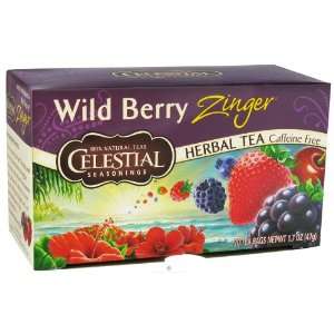   Zinger, Caffeine Free Herbal Tea, 20 Tea Bags