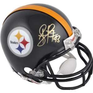  Troy Polamalu Pittsburgh Steelers Autographed Mini Helmet 