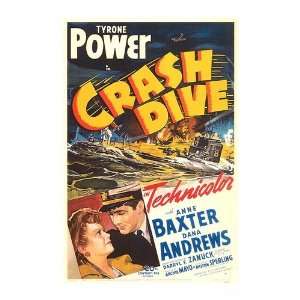  Crash Dive Movie Poster, 11 x 17 (1943)