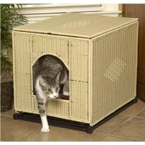  Wicker Litter Box Cover   Large / Natural