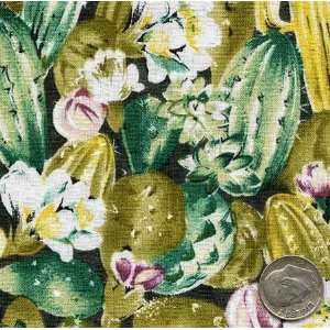  45 Wide CATUS GREEN Fabric By The Yard Arts, Crafts 