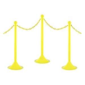 Stanchion Kit   Yellow   6pk 50 Of 2 Chain W/ C Hooks Incl.   2 