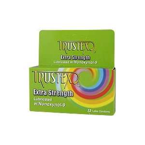  Extra Strength Lubricated Condoms w/Nonoxynol 9   12 latex condoms 