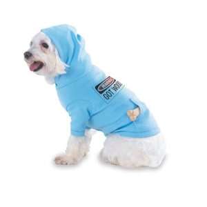 WARNING GOT WOOD? Hooded (Hoody) T Shirt with pocket for your Dog or 