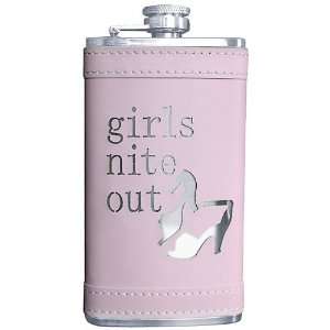 Girls Night Out 6 Ounce Stainless Steel Flask  Kitchen 