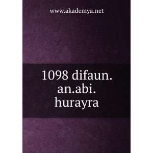  1098 difaun.an.abi.hurayra www.akademya.net Books