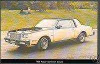 1980 BUICK REGAL SOMERSET COUPE Car Dealer Postcard NOS  