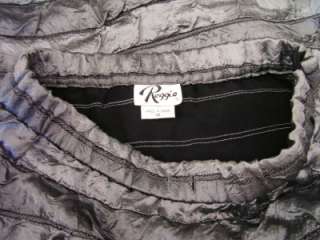 REGGIO VTG Gray Textured Evening Long Full Maxi Skirt Lined 10  