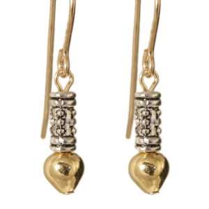  14 KT Gold and Silver Ciquala Earrings Ardent Designs 
