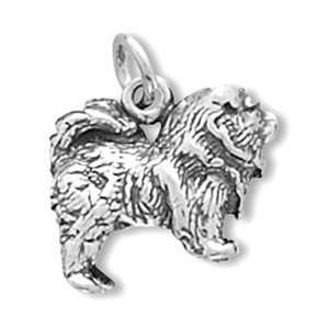  Sterling Silver Charm Pendant Chow Chow Dog 3d Jewelry