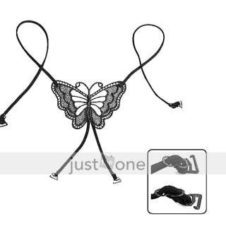 Women Lady Sexy Butterfly Shape Back Cross Elastic Stretchy Bra Holder 