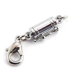   Magnetic Silver Jewelry Clasp with Safety Snap