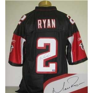  Matt Ryan Autographed Black Reebok EQT Falcons Jersey 