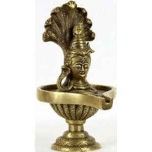    Lord Shiva Enshrined as Linga   Brass Sculpture