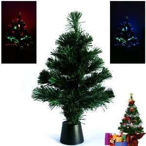  Desktop Christmas Tree with Color Changing LED Fiber 