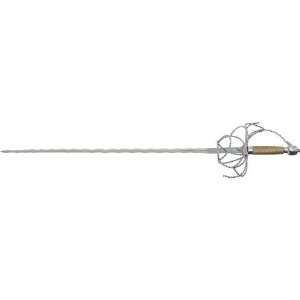 Pakistan Cutlery 915 Kriss Blade Rapier with Silver & Gold Wire 