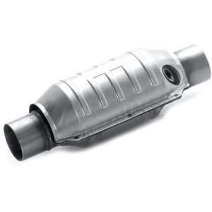     Universal Catalytic Converter OEM Grade Round 2 In/Out w/ O2 Port