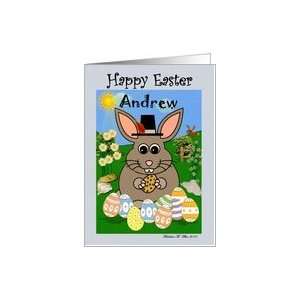  Happy Easter Andrew / Easter Name Specific / Mr. Bunny 